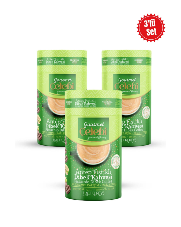 Fıstıklı Dibek Kahvesi 3'lü Paket - 250 Gr x 3 Adet