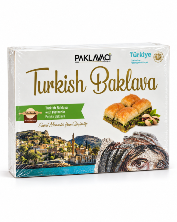 Antep Fıstıklı Baklava 500g (16 Dilim)