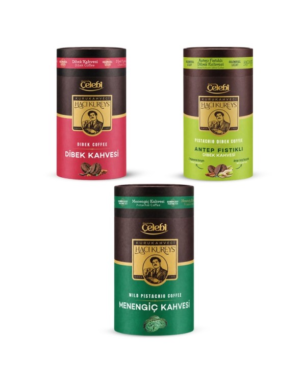 Dibek, Menengiç, Fıstıklı Dibek Kahvesi 3'lü Paket - 250 Gr x 3 Adet