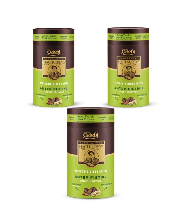 Fıstıklı Dibek Kahvesi 3'lü Paket - 250 Gr x 3 Adet