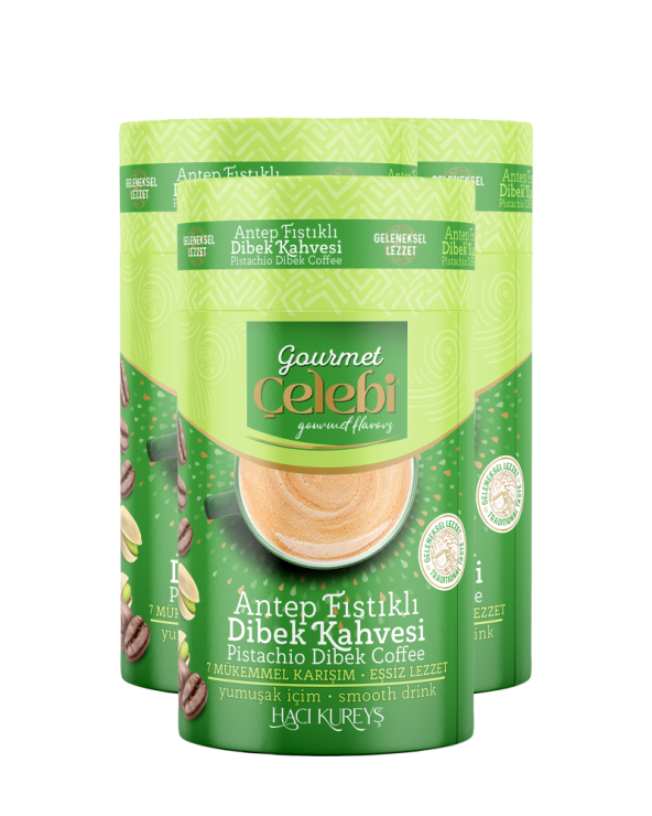 Fıstıklı Dibek Kahvesi 3'lü Paket - 250 Gr x 3 Adet