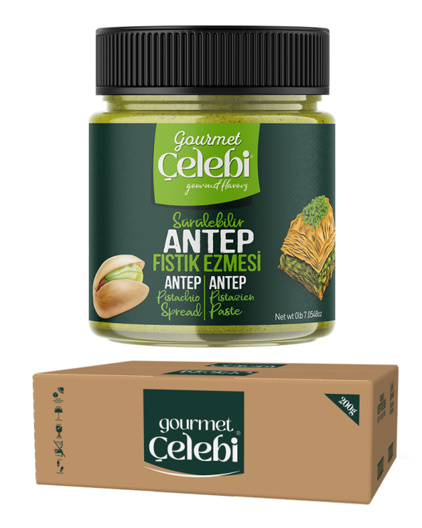 Sürülebilir Antep Fıstık Ezmesi 12'li Koli - 200 Gr x 12 Adet