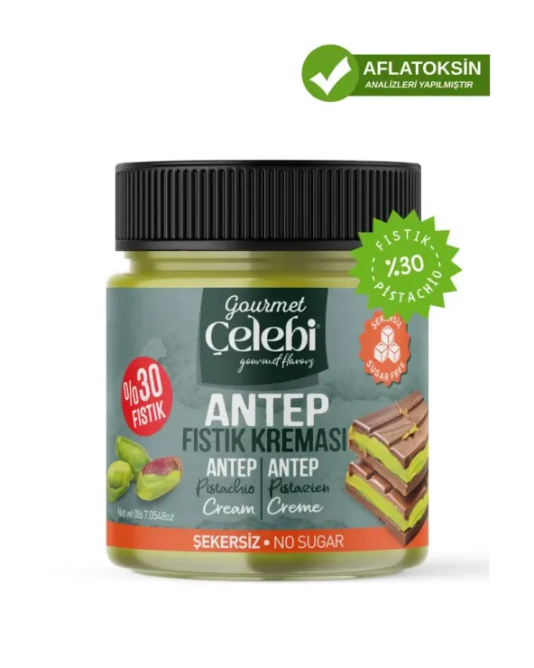 Şekersiz Antep Fıstık Kreması - 200 Gr