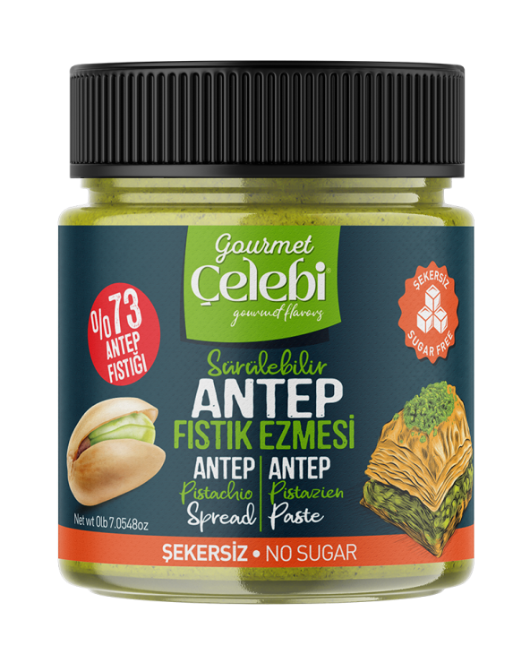 Şekersiz Sürülebilir Antep Fıstık Ezmesi - 200 Gr